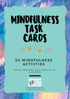 Preview of Mindfulness Task cards