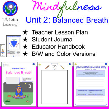 Preview of Mindfulness Unit 2 of 10 - Balanced Breath