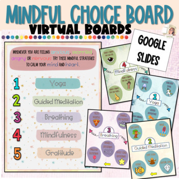 Preview of Mindfulness Virtual Brain Breaks | Calming Strategies | Mindful Exercises