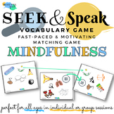 Mindfulness Activity Vocabulary Matching Game Self-Regulat