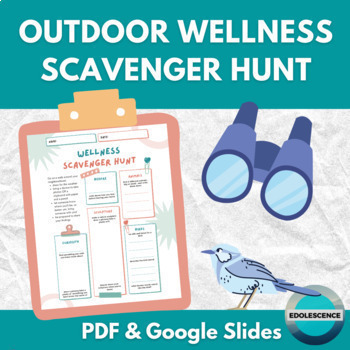 Preview of Mindfulness & Wellness Scavenger Hunt for All Ages