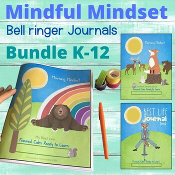 Preview of SEL and Growth Mindset Bell Ringer Bundle K-12