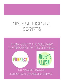 Preview of Mindfulness and Guided Imagery Scripts for Elementary Aged Children