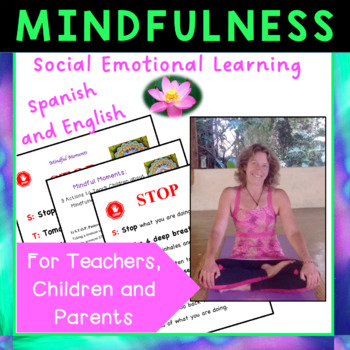 Preview of Mindfulness and SEL Mini Posters in Spanish and English