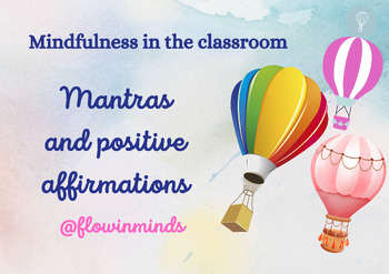 Preview of Mindfulness cards for the classroom (teenagers)