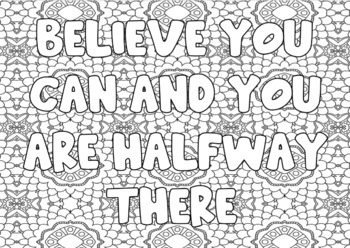 Download Mindfulness colouring sheets with positive quotes by SEN ...
