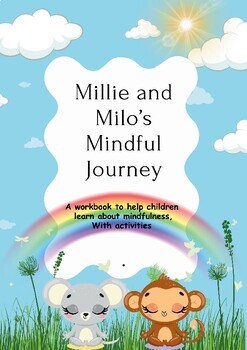 Preview of Mindfulness for kids activities workbook, gratitude, kindness, emotions, 