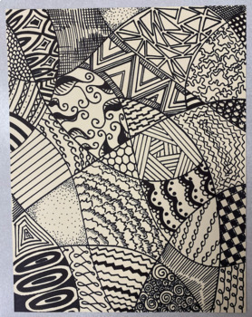 Mindfulness in Art: Expressing Emotions & Zentangles (Bilingual)