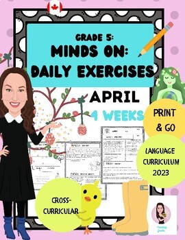 Preview of Minds On Literacy. Grade 5. April. Ontario New Language Curriculum. ELA