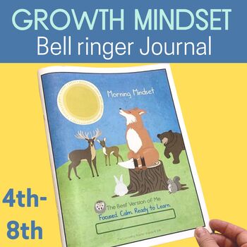 Preview of Growth Mindset + SEL Daily Check in Journal with Distance Learning Activities