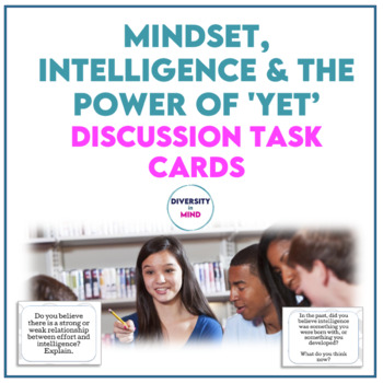 Preview of Mindset, Intelligence & The Power of 'Yet' Discussion Task Cards