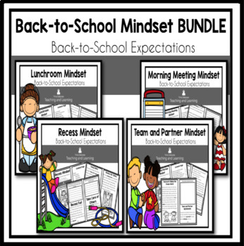 Preview of Mindset Readers for Back-to-School Expectations