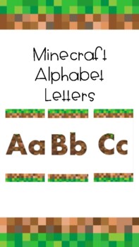 Minecraft Alphabet Letters by HeyMsRodriguez | Teachers Pay Teachers