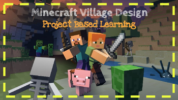Preview of Minecraft Area and Perimeter Project Based Learning 4.MD.3  3.MD.8