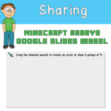 Minecraft Array Student Activity Google Slide and Easel Activity