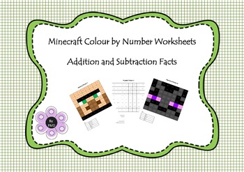 Preview of Minecraft Bundle - Addition and Subtraction Facts