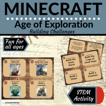 Preview of Minecraft Challenges | Age of Exploration | STEM Activities