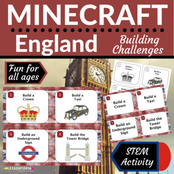 Preview of Minecraft Challenges | England | STEM Activities
