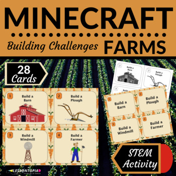 Preview of Minecraft Challenges | Farm | STEM Activities