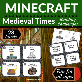 Preview of Minecraft Challenges | Medieval Times | STEM Activities