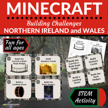 Preview of Minecraft Challenges | Northern Ireland and Wales | STEM Activities