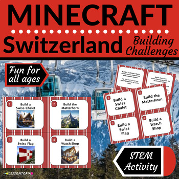 Preview of Minecraft Challenges | Switzerland | STEM Activities
