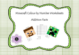 Minecraft Colour by Number - Addition Facts