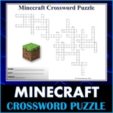 Minecraft Crossword Puzzle | Printable Worksheet