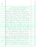 Minecraft Cursive Practice Sheet – A Minecraft Story Serie