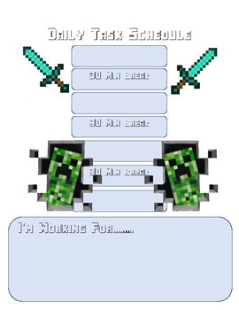 Preview of Minecraft Daily Task Schedule