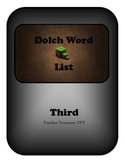 FREEBIE! Minecraft Dolch Word Cards: Third