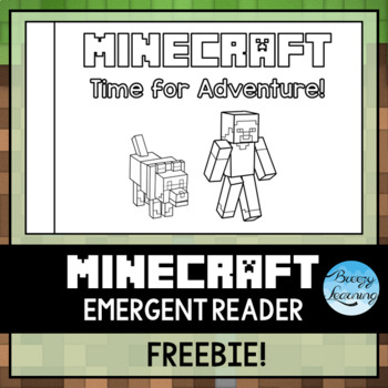 Preview of FREEBIE Emergent Reader - Minecraft Themed