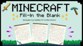 Minecraft Fill-In the Blank! (Includes Customizable Text)