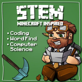 Coding & Programming Word Search  - Minecraft Inspired