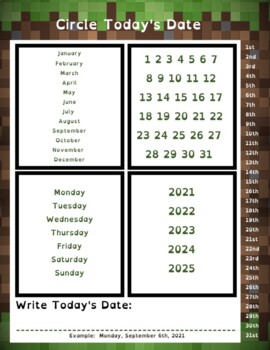 Calendar 2024 Minecraft