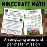 Minecraft Math: An Area and Perimeter Mission