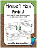 Minecraft Math Bundle 2 - Addition and Subtraction up to 50