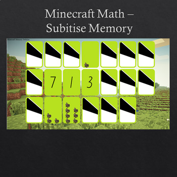 Minecraft Math Subitise Memory Interactive Smartboard Activity By Mr T S Ict