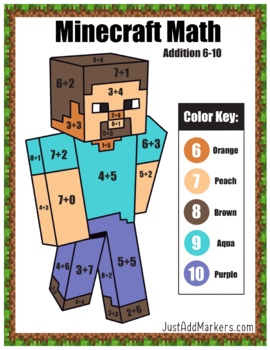 minecraft math addition teaching resources teachers pay teachers