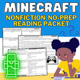 Minecraft: Nonfiction Informational Reading Passages & Com
