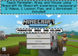 Minecraft Perimeter Area and Volume Video Lesson Bundle