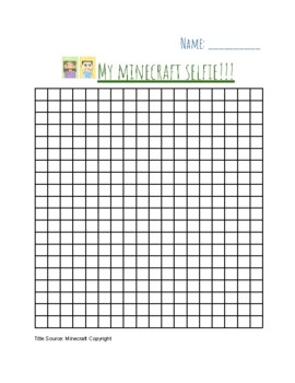 Minecraft Selfie (Graph Paper Self-Portrait) by The Empathetic Cactus ...