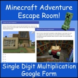 Minecraft Single Digit Multiplication Escape Room Adventur