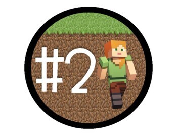 minecraft table numbers by classroom integrations tpt