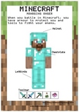 Minecraft Themed Managing Anger Activity