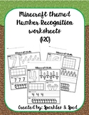 Minecraft Themed Number Recognition (1-20)