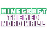 Minecraft Themed Word Wall letters and Numbers
