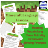 Minecraft Vocabulary and Reading Comprehension Worksheets