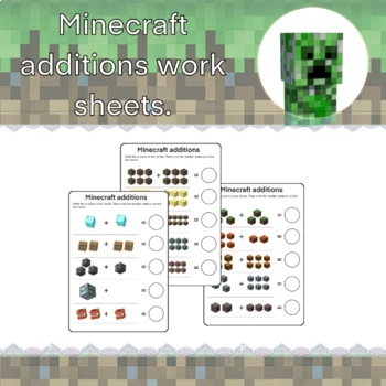 minecraft additions worksheets by carla st omer tpt