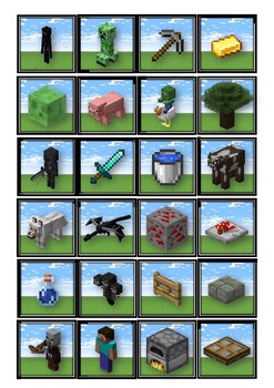 Minecraft Themed Memory Game By Bjorn Engelberg Tpt